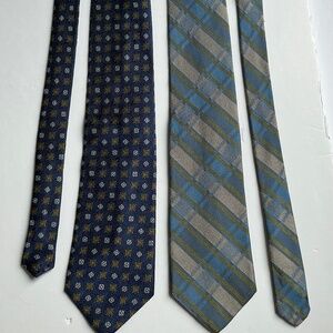 2 Hickey Freeman classy all silk ties made in England 🏴󠁧󠁢󠁥󠁮󠁧󠁿